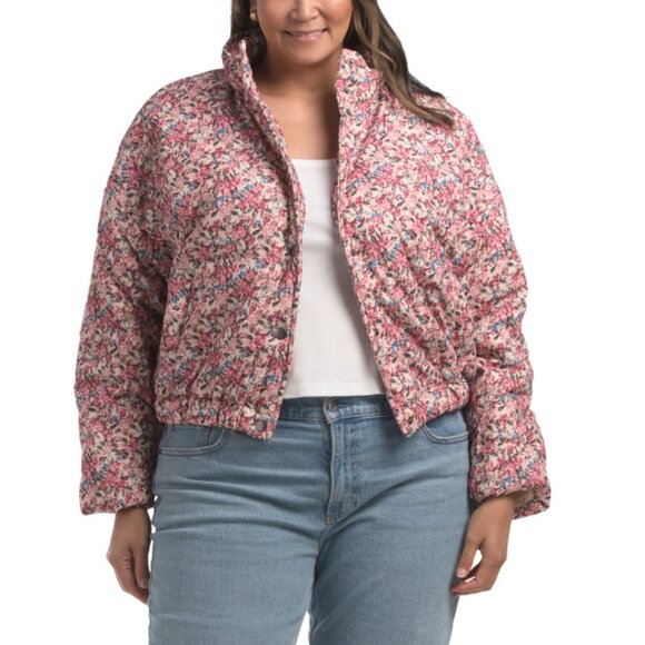 POLAGRAM Cream Multi Plus Corduroy Printed Jacket - Picture 1 of 2